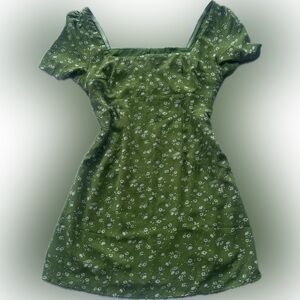 Floral Green Dress